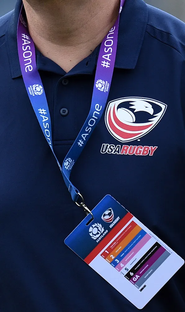 Womens Polo Shirts USA female rugby coach wearing her polo shirt