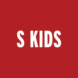 Square red button for shop by size small kids