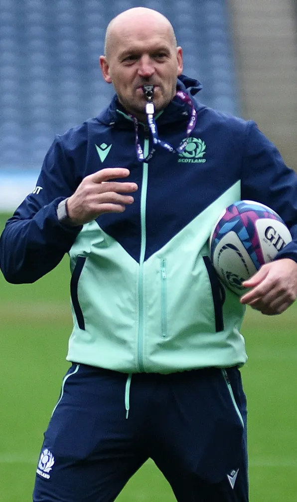 Shop Mens Gifts Now Gregor Townsend wearing tracksuit of 24/25 Season Scotland Kit