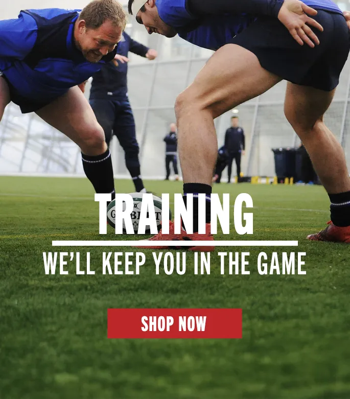 Shop Training Now Rugby players square off in a 1v1 scrum during training practice