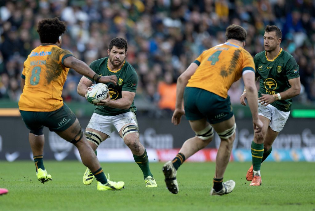 South Africa vs Australia Rugby Championship 2025 the Springboks attack the Wallabies as they try to avoid defeat in the opening game of the Rugby Championship.