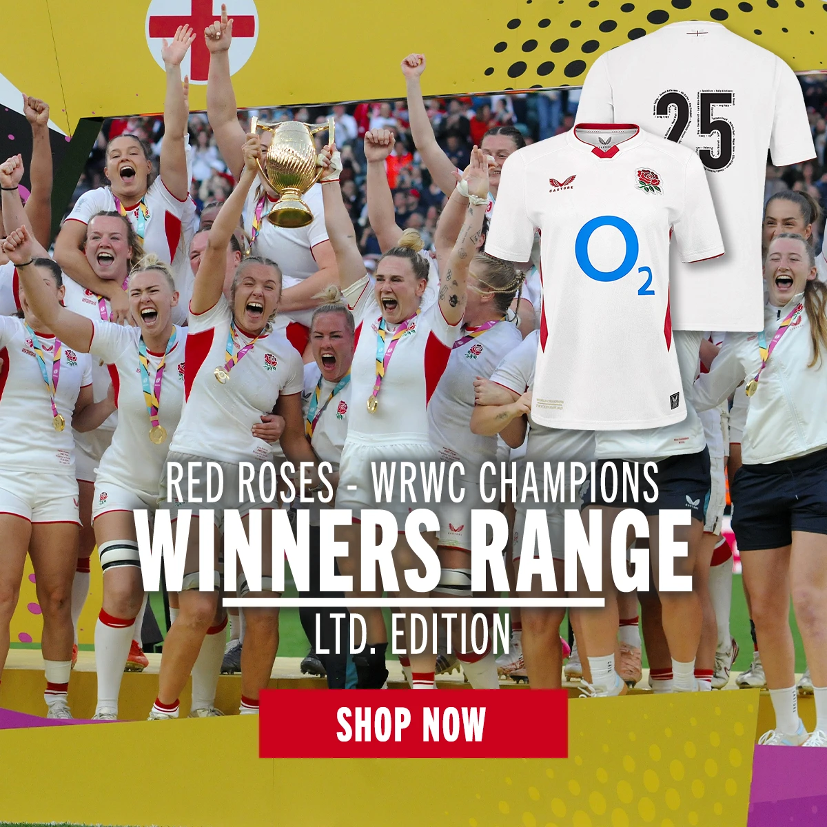 England Red Roses - Womens World Champions A montage of England Red Roses images, celebrating England winning the Womens Rugby World Cup