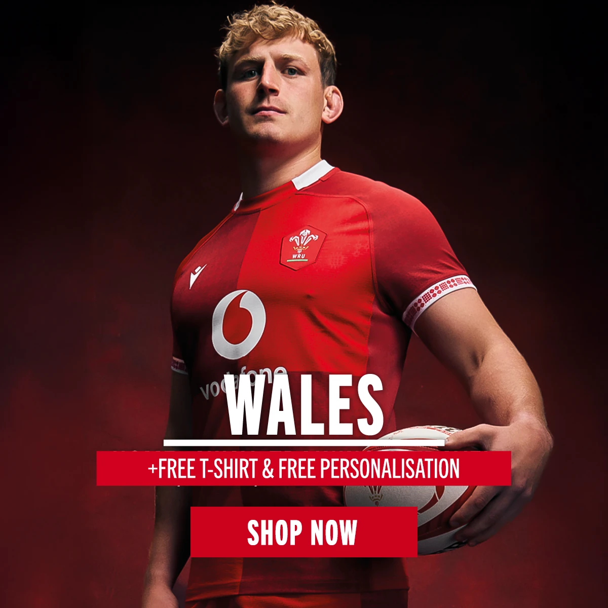 Wales - +Free T-Shirt & Free Personalisation