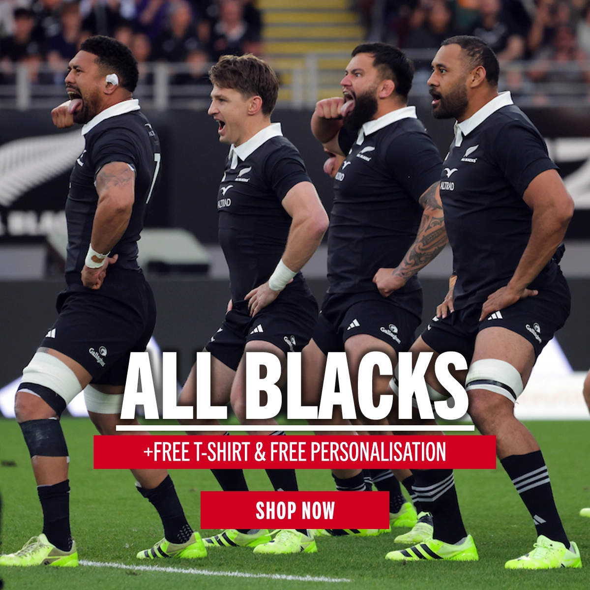 All Blacks +Free T-Shirt & Free Personalisation