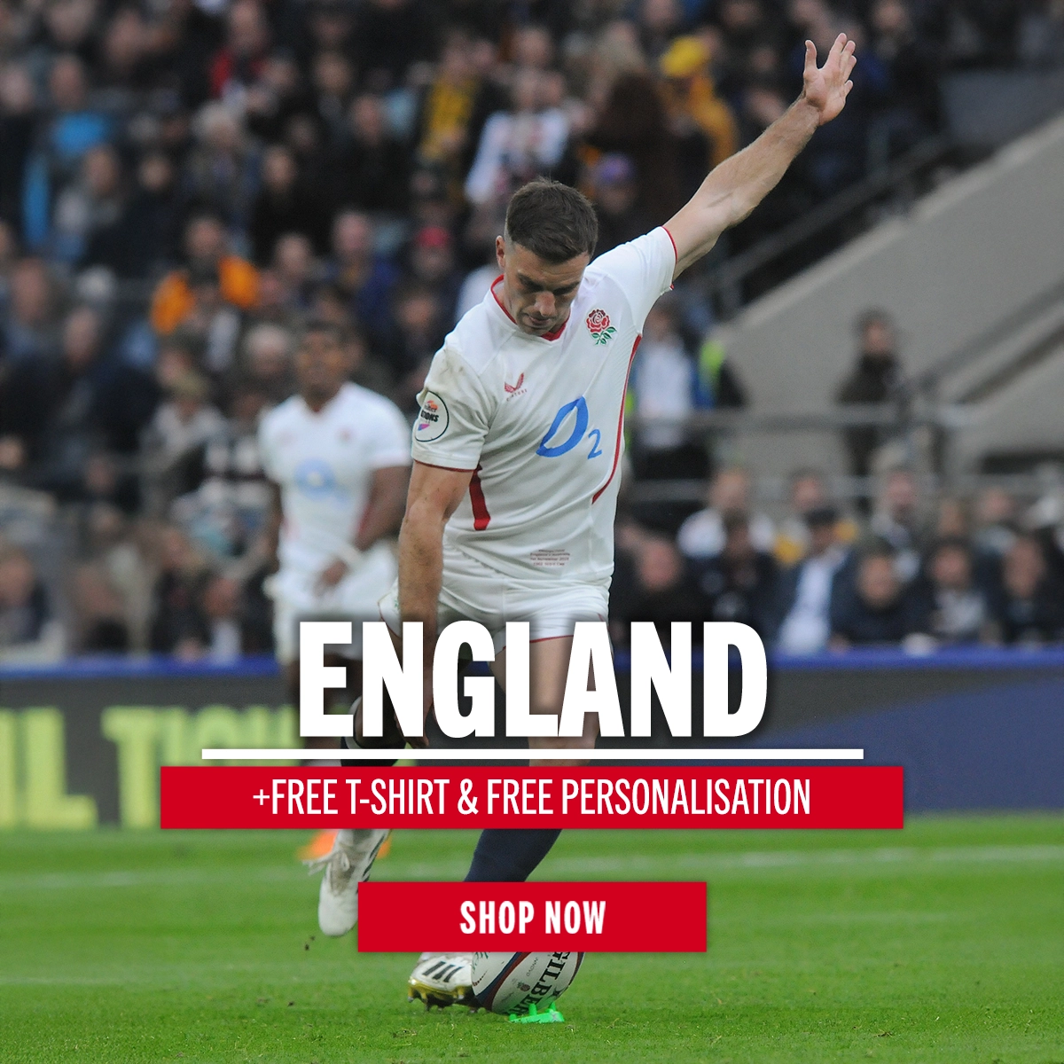 England +Free T-Shirt & Free Personalisation