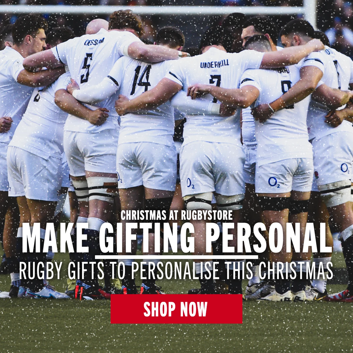 Gifts to Personalise at Rugbystore A rugby team huddle before a match
