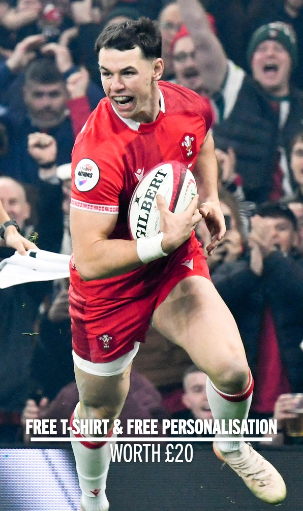 Wales Free T-Shirt & Free Personalisation