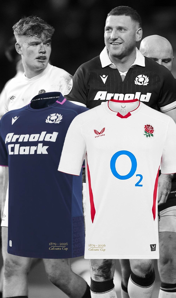 England v Scotland Calcutta Cup Limited Edition embroidered shirts