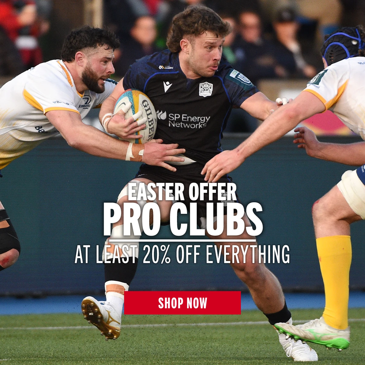 Shop Pro Clubs Easter Offers Glasgow Warriors' Kyle Rowe looks to break the Leinster line in their home URC home game.