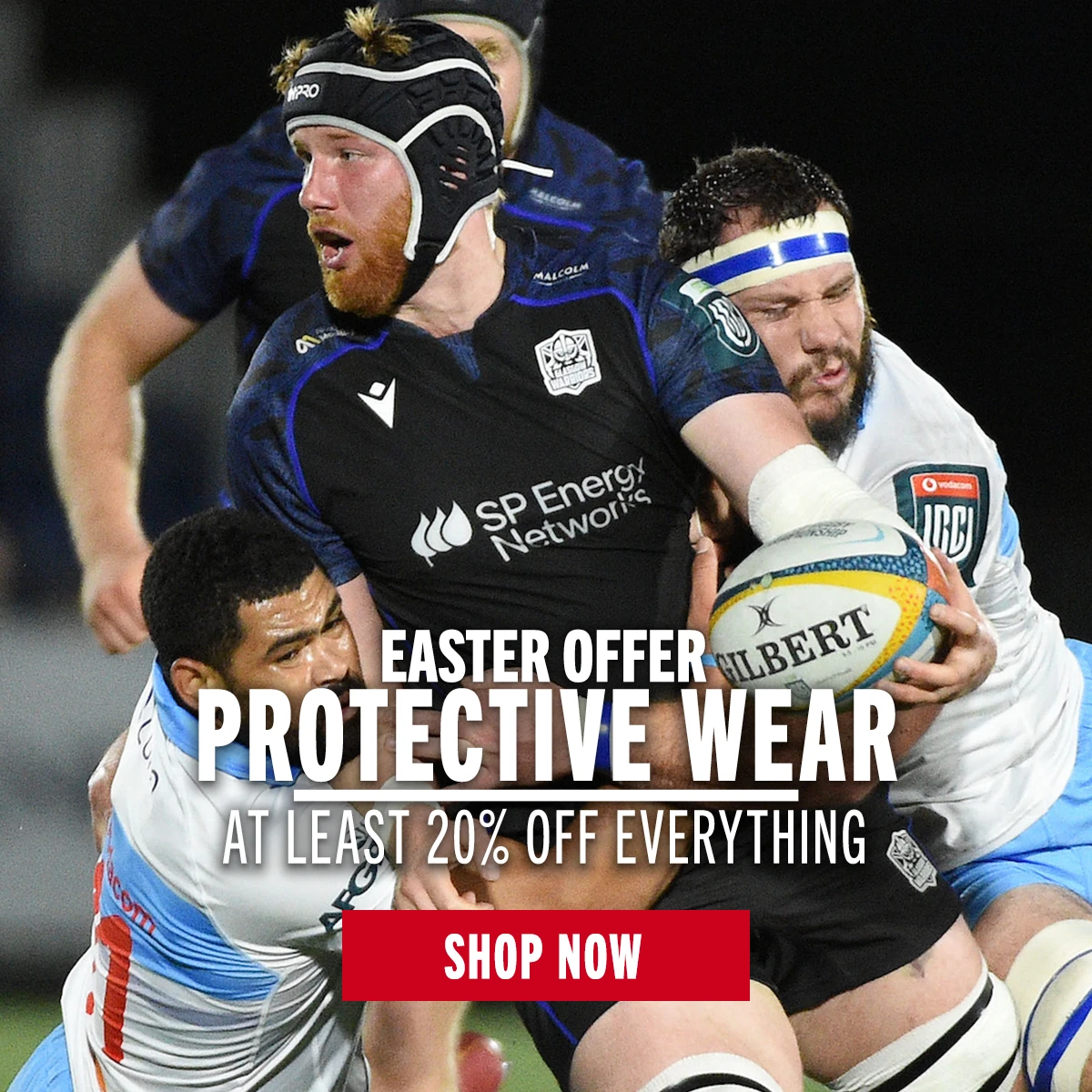 Shop Protective Wear Easter Offers Glasgow Warriors' Gregor Brown looks to offload the ball in their URC game against the Bulls.