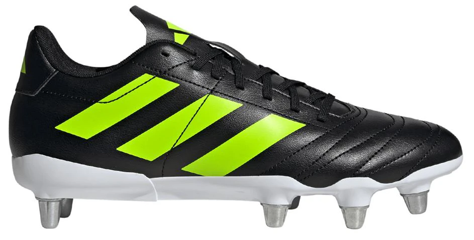 The adidas Adults Kakari Soft Ground Rugby Boot in black. The latest boot from the Adidas.
