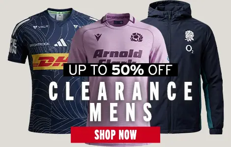 A combination of the DHL Stromers Performance top, England Jacket and Scotland Away shirt are on show.