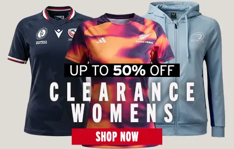 A combination of the USA Womens Rugby World Cup Shirt, The Leinster Travel Hoodie and Black Ferns Performance T-Shirt are on show.