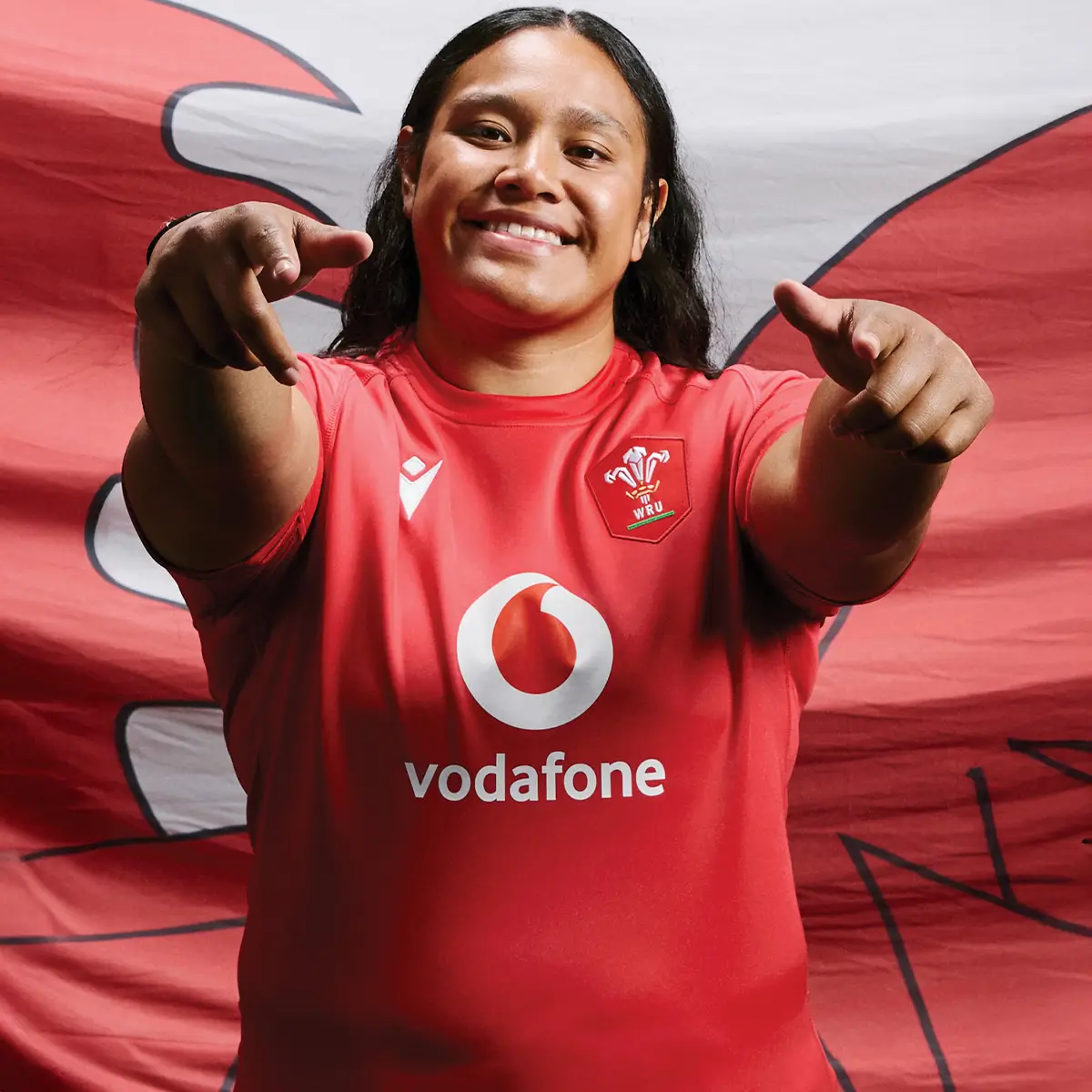 Wales 26/27 Home Rugby Shirt A Wales womens international shows off the new home shirt for the 26/27 season.