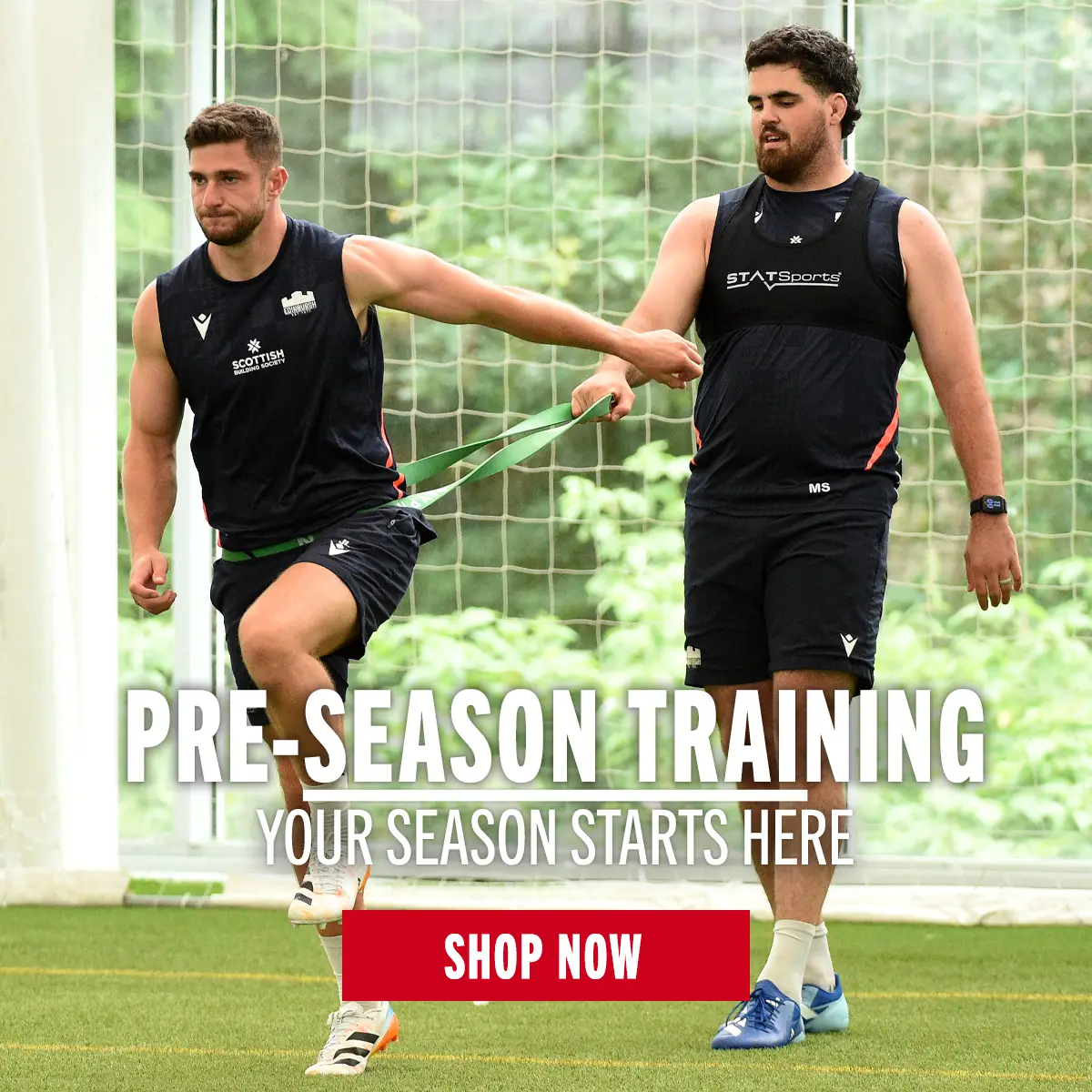 Two Edinburgh players get back into training ahead of the new season.