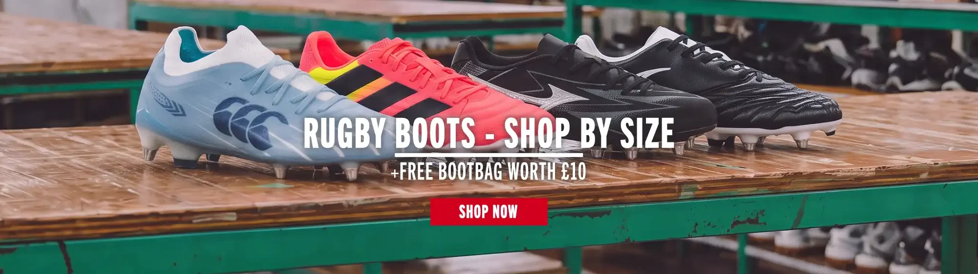 Rugby Boots Shop By Size